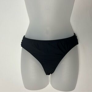 Athena‎ Black Hi-cut Swim Bikini Bottoms 10 NWT